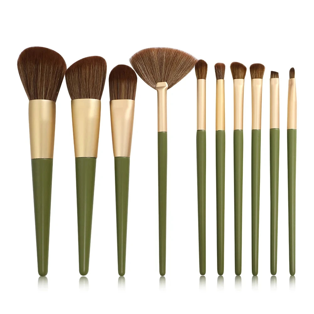 10PCS Makeup Brush Set Professional Super soft detail brush Blush Brush Foundation Concealer Eyeshadow Brush