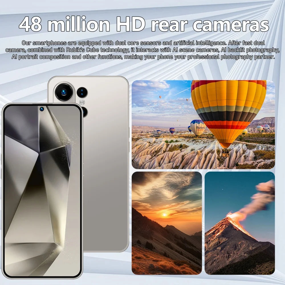 K-Touch S26 Ultra 7.3HD Smartphone Android 15 22G+2TB Mobile Phones 5G Dual SIM Cell Phone 7800mAh Unlocked 16+48MP Global Version Cellphones