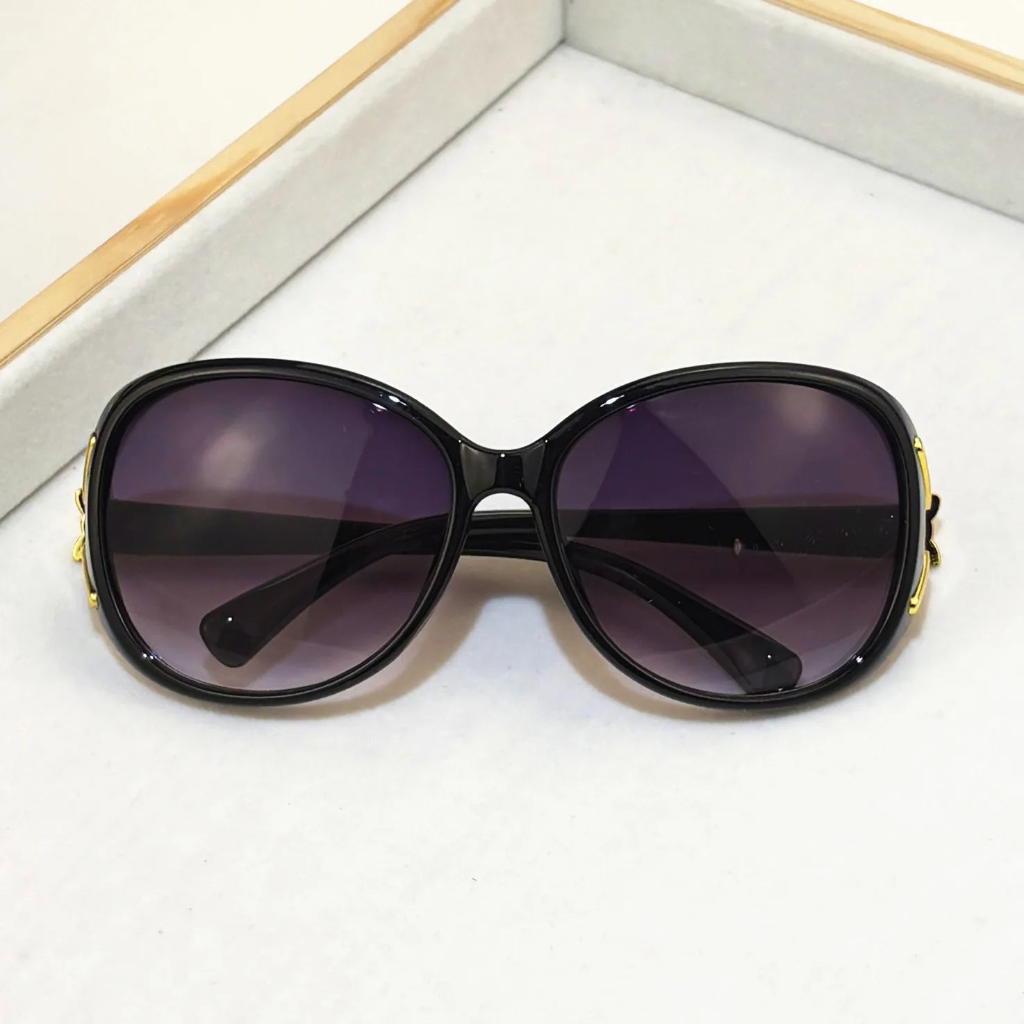 3PCS Fashion Oversized Sunglasses Women Plastic Female Big Frame Gradient Sun Glasses UV400 gafas de sol mujer