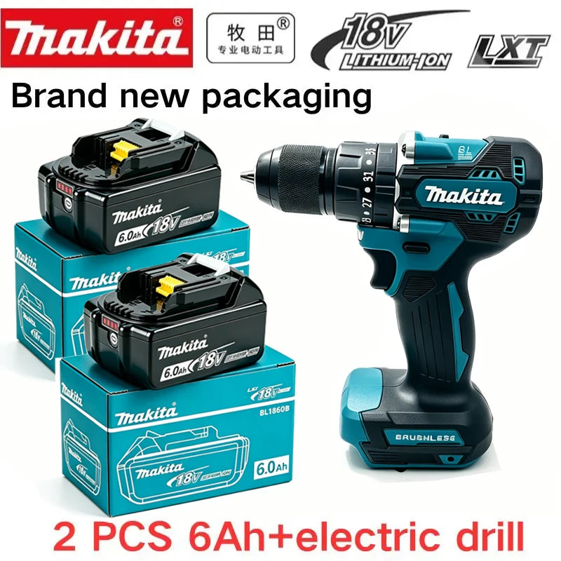 original Makita battery 18V rechargeable battery 6.0Ah replacing Makita DDF487 BL1840 BL1850 BL1860B BL1830B power tool battery