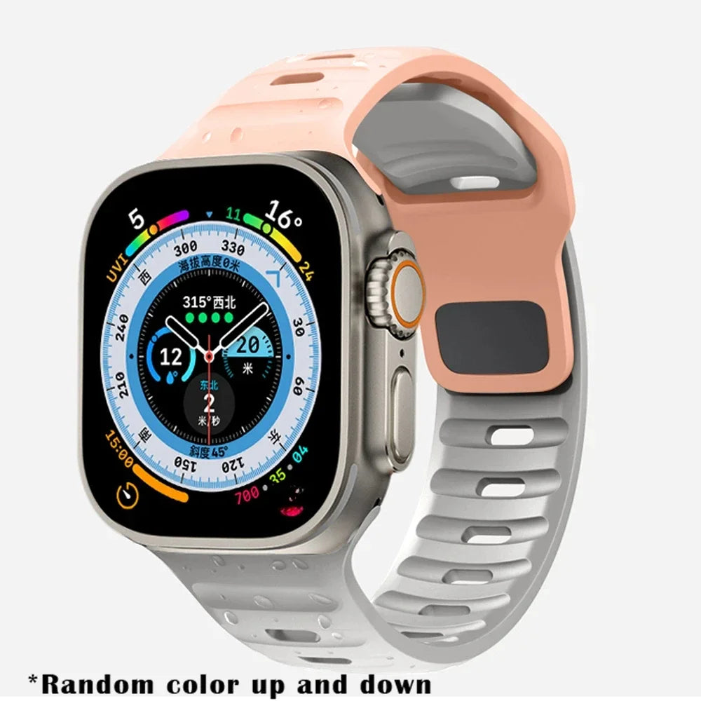 Soft Silicone Strap For Apple Watch 8 7 3 5 6 SE 4 Ultra 2 49mm for iWatch 45mm 41mm 44mm 40mm 42mm 38 Luminous Bracelet correa