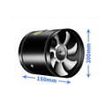 4''6''8'' Pipe Exhaust Fan Air Ventilator Metal Pipe Ventilation Exhaust Fan Mini Extractor Bathroom Toilet Wall Fan Duct Fan