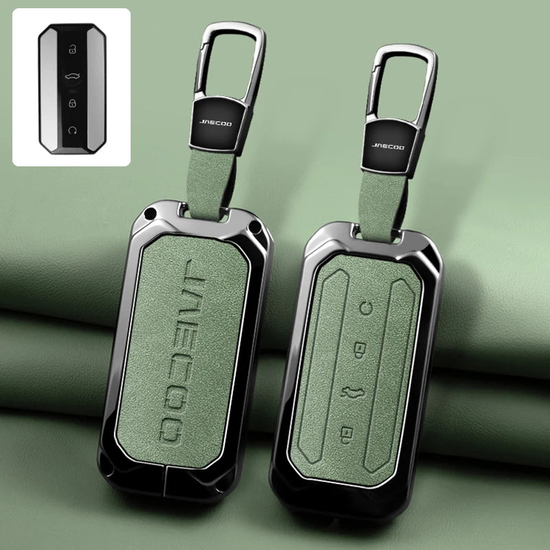 Zinc Alloy Car Key Protective Cover, Suitable for Chery Jaecoo J5 J7 5 7 2025 2026 Keychain and Keyring Car Interior Accessories