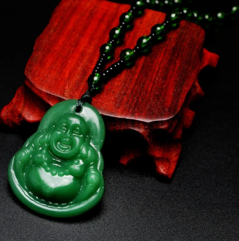 Fashion Natural Stone Amulet Pendant Necklace Classic Four Color Bead Chain Crystal Pendant Jewelry Gifts