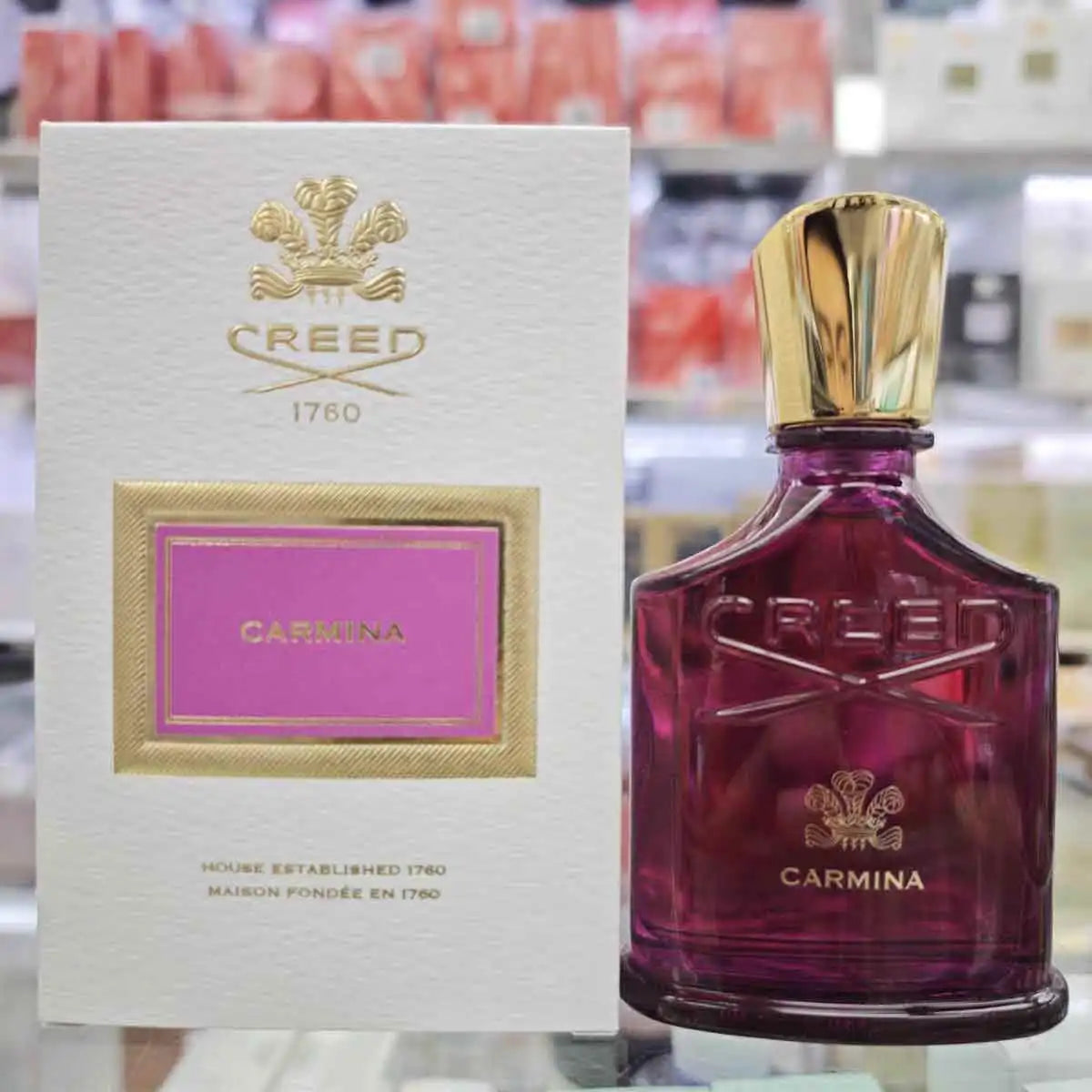 Carmina Amethyst gift box perfume, fragrance: oriental sweet flower fragrance, bright fruit fragrance, soft roses, warm vanilla, suitable for birthday, holiday and anniversary gifts