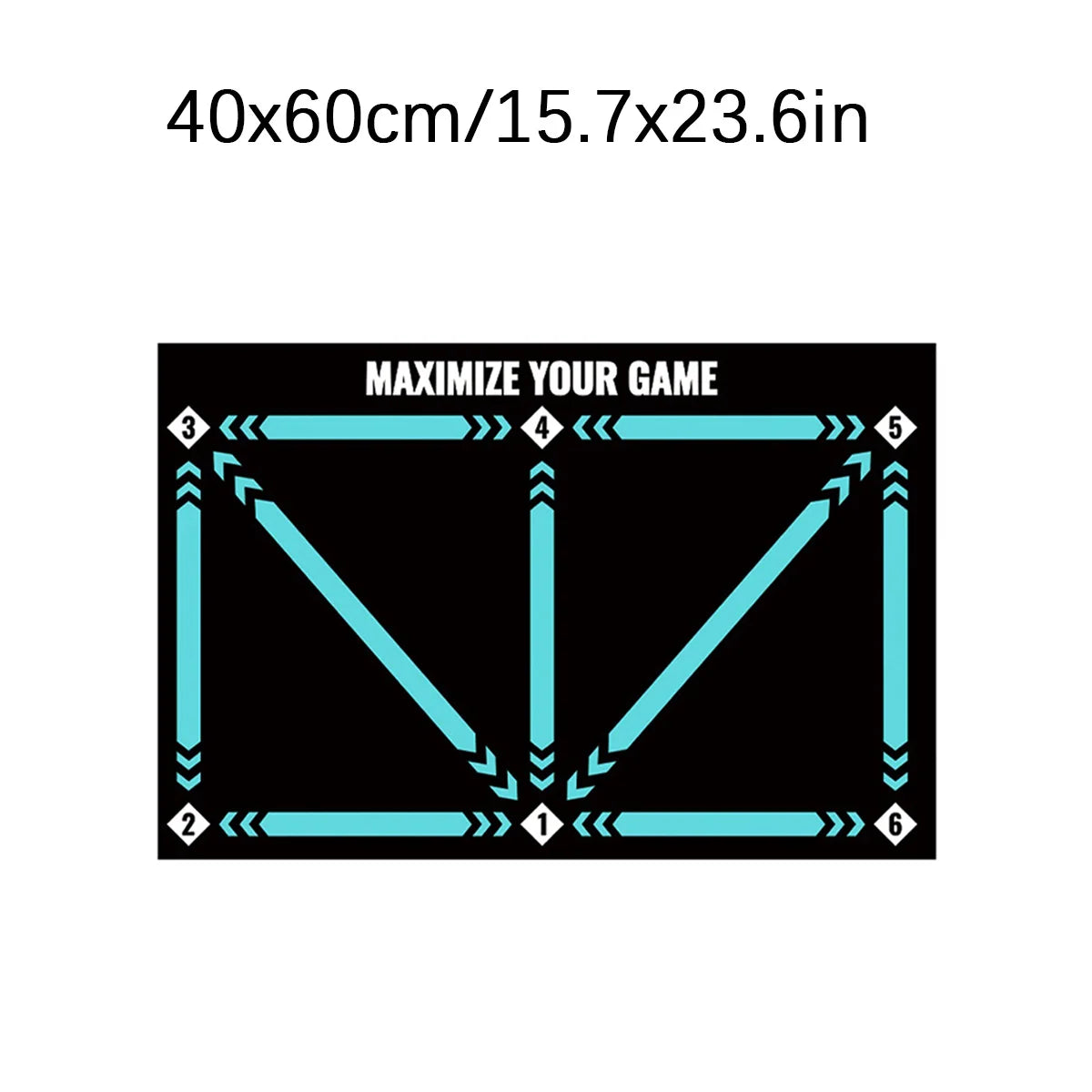 1Pc Soccer Ball Control Training Mat | Stable and Silent Rubber Base | Digital Guidance Design,Improve Ball Sense,Daily Training