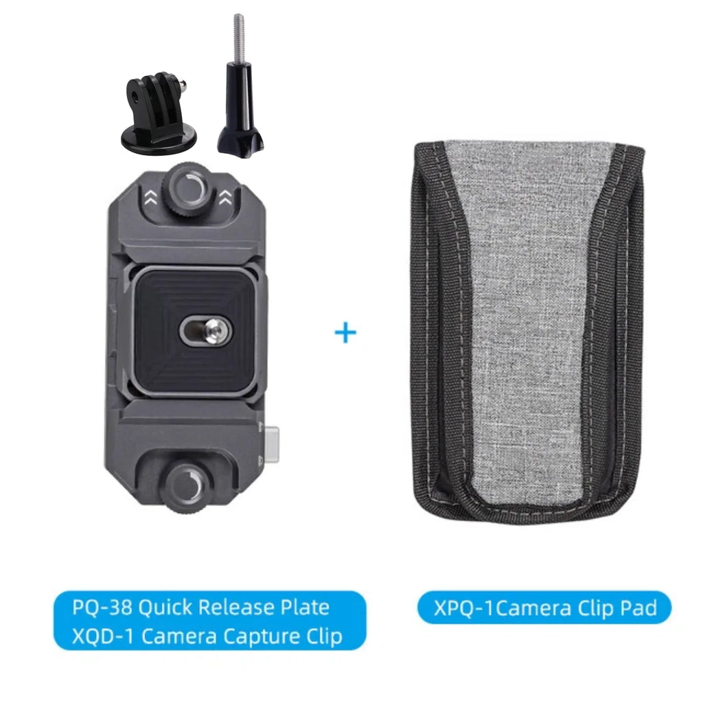 Camera Clip With Plate Camera Quick Release System For Sony Nikon Fuji DSLR Action Camera Backpack Camera Strap Mount