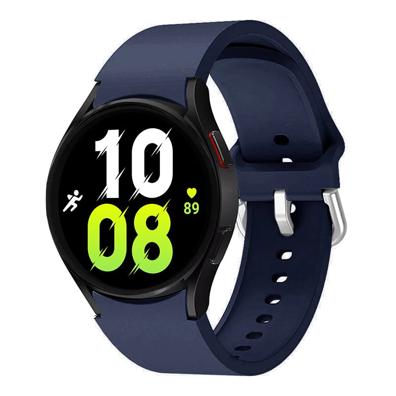 official Silicone Strap For Samsung Galaxy Watch 5 4 44mm 40mm/4Classic 46 42mm Wrist 20mm Bracelet Galaxy Watch 5 Pro 45mm Band
