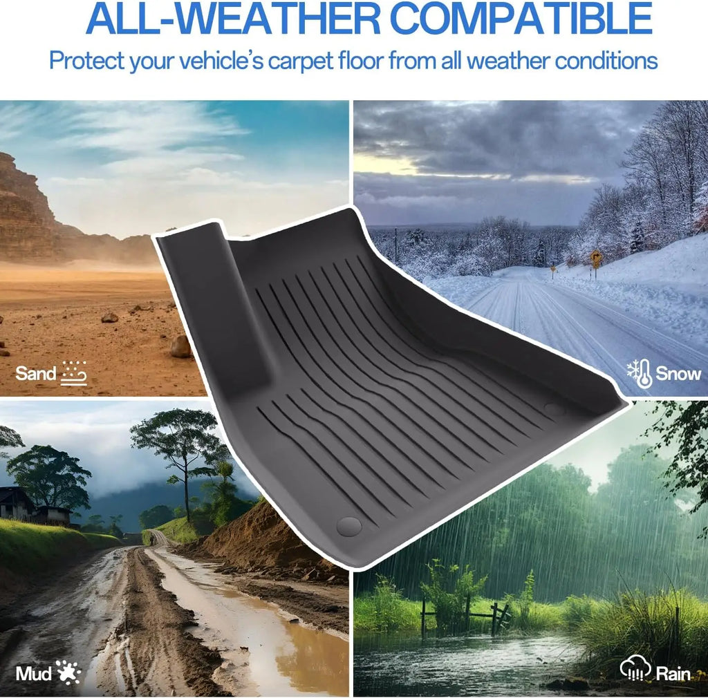 Car Floor Mats For Tesla Model 3 2018 2019 2020 2021 2022 Premium All Weather Anti-Slip Waterproof TPE Floor Liners Mat Pads