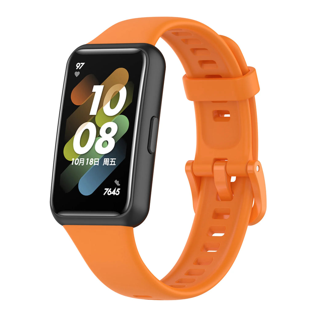 Silicone Band for Huawei Band 7 Strap 45mm Correa Bracelet Huawei Band Series 7 45mm Strap Watch Protective Accessories