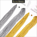 LUXUSTEEL 10pcs/Lot Stainless Steel Twist Rope Chain Necklaces 2mm Silver Color No Fade DIY Pendants Accessories Wholesale