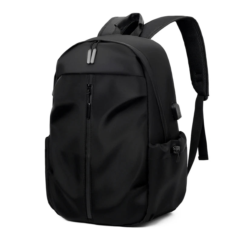 1 14 Inch Large Capacity Leisure Schoolbag Sports Simple Men And Women Universal Computer Backpack With Pendant