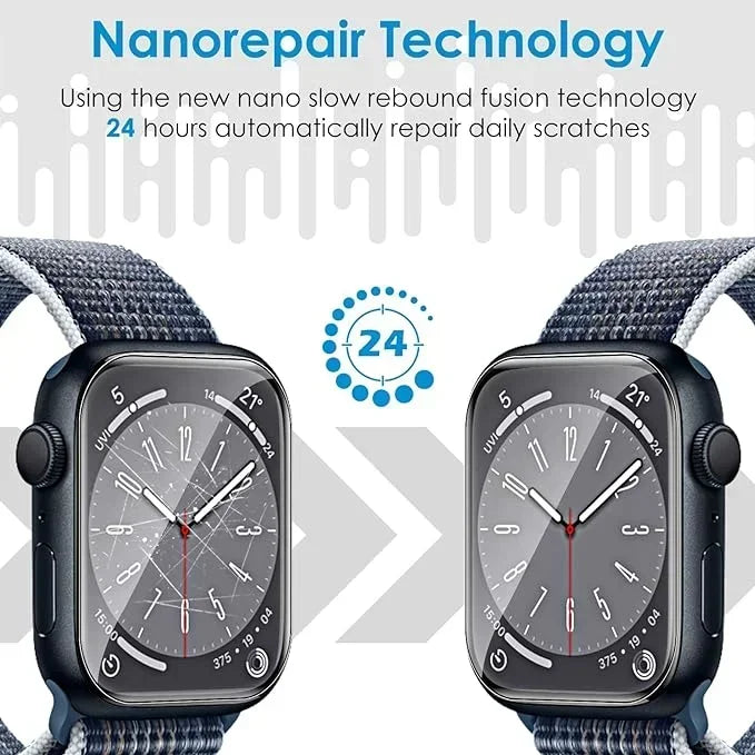 Protector Film For Apple Watch Ultra 2 49mm 9 8 7 45mm 41mm HD Screen Glass Shell Protector Film iWatch 6 5 4 SE2 44mm 42mm 40mm
