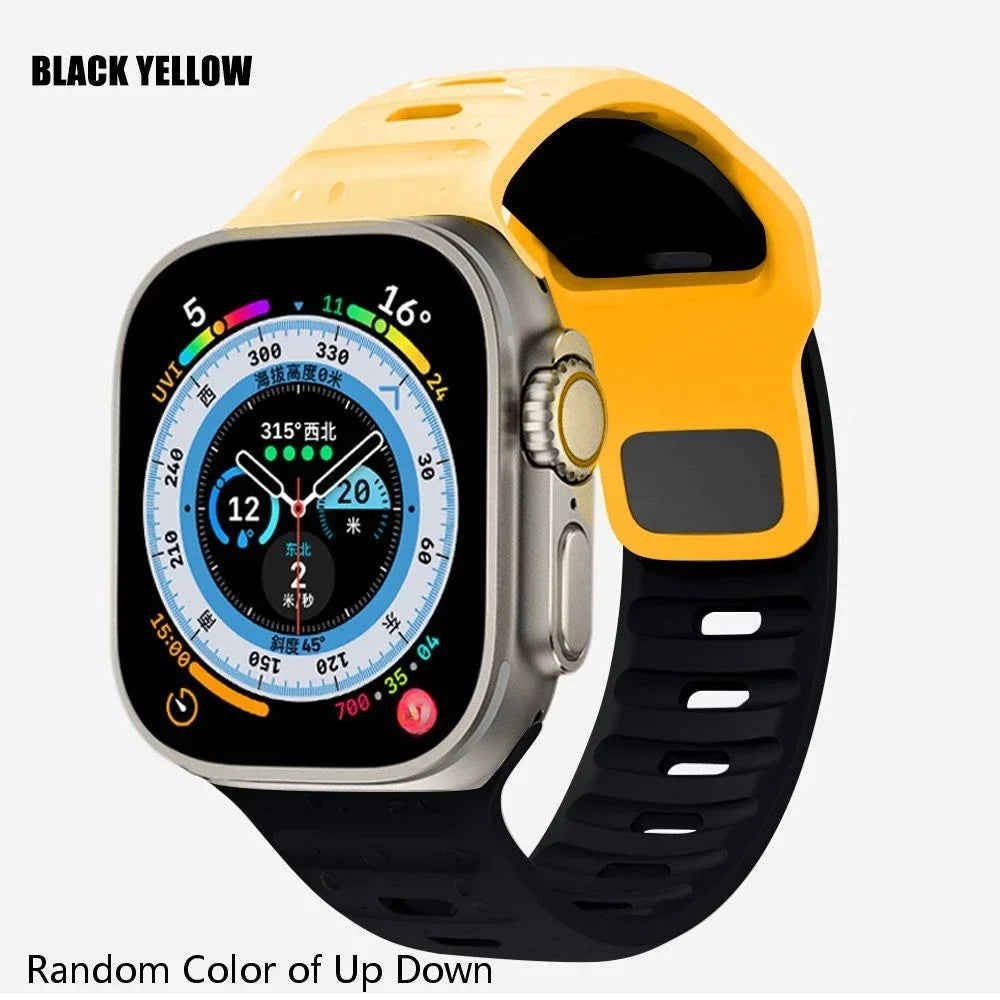Soft Silicone Strap For Apple Watch 8 7 3 5 6 SE 4 Ultra 2 49mm for iWatch 45mm 41mm 44mm 40mm 42mm 38 Luminous Bracelet correa