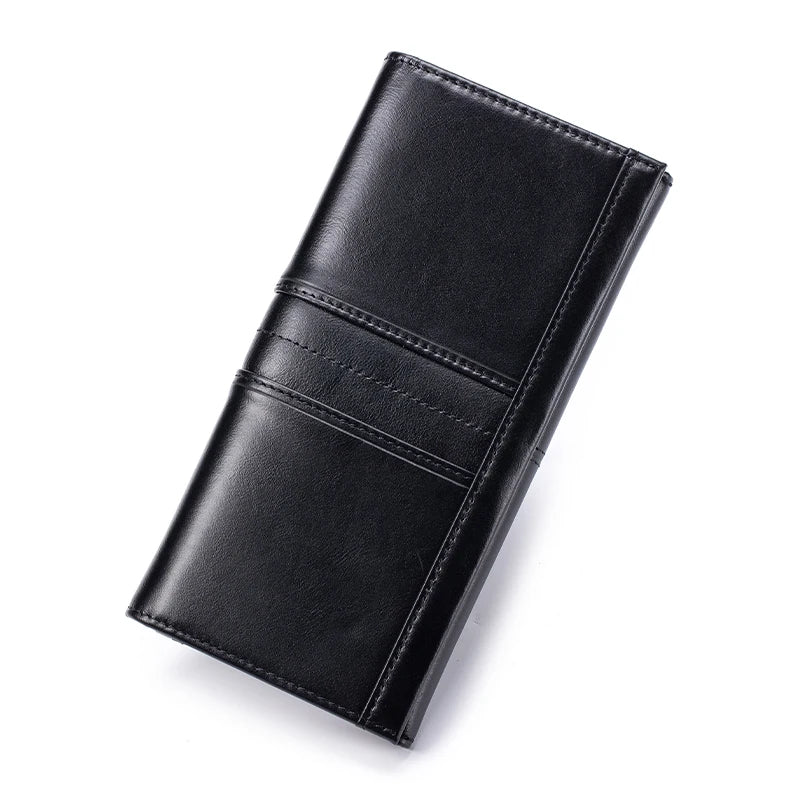 SCHLATUM Women Leather  Wallet Long Multifunction Business Card Holder Purse Brand Fashion Female Purse