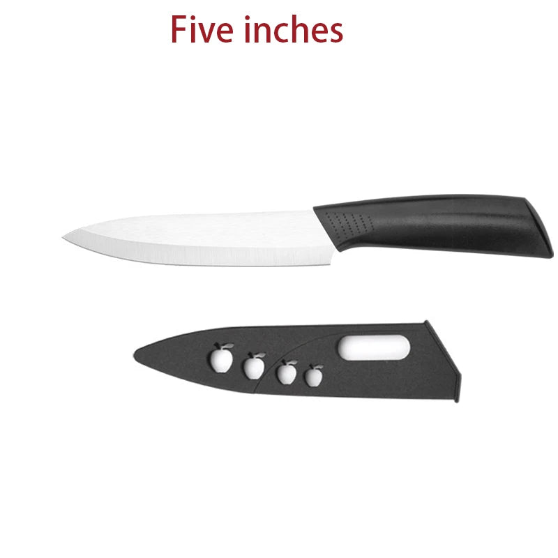 3/4/5 Inch Ceramic Knife Can Resist Oxidation Without Rust Fruit  Knife Cover Portable Baby And Toddler Food Preparation Knivse