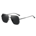New Metal polarized Double Beam Photochromic Sunglasses For Men Drive Night Vision Glasses Fashion Shade For Men Women