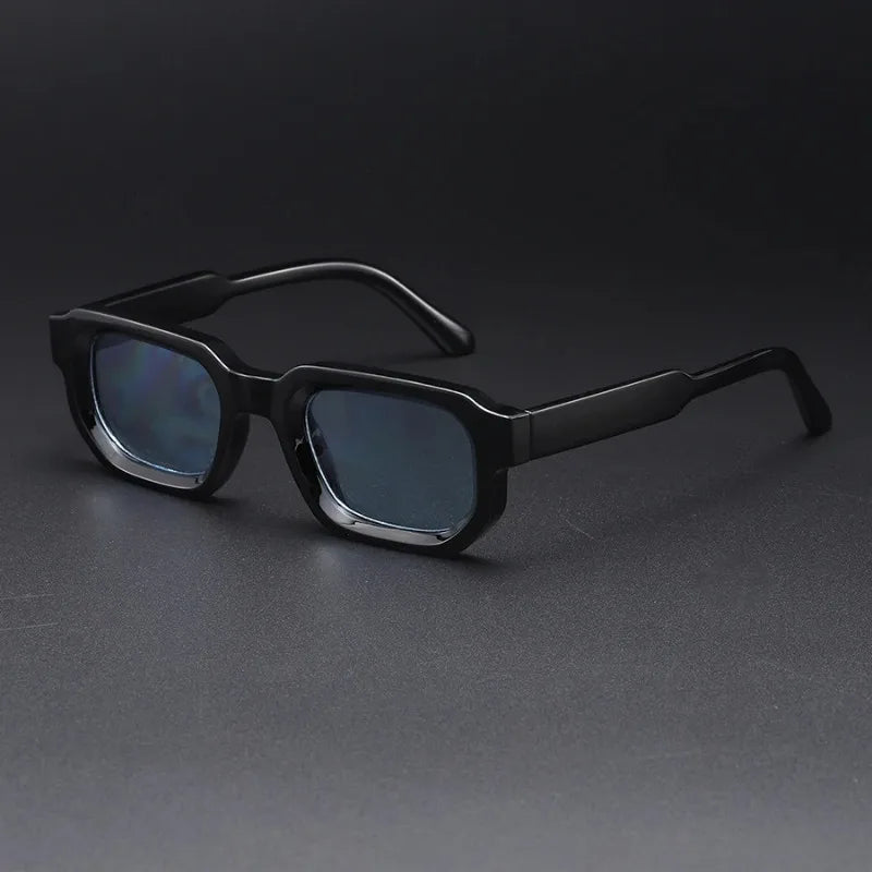 Set of 4 Men's Fashion Glasses Unisex Square Retro Decorative Sun Glasses Personalized Fashion Accessory Sunglasses