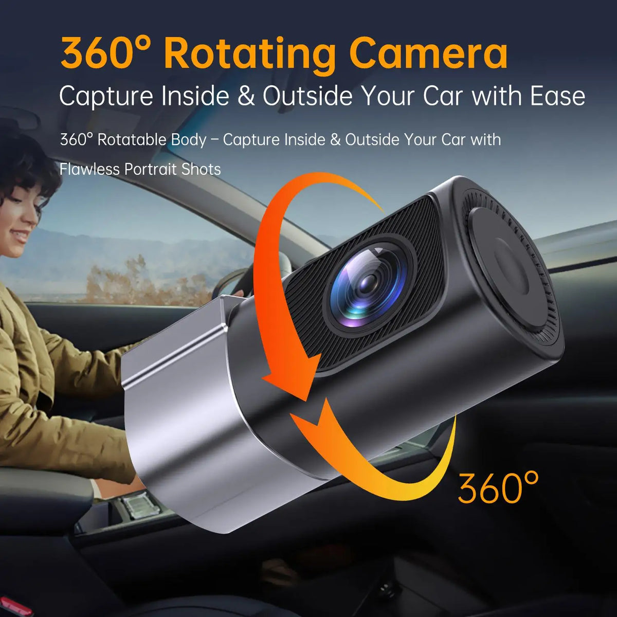 1080P Mini Hidden Dashcam for Car, Night Vision Dashboard Camera with 32GB Memory Card Included, 24-Hour Parking Monitoring, Loop Recording, Gravity Sensor, Mobile App Control, Car Safety Accessory