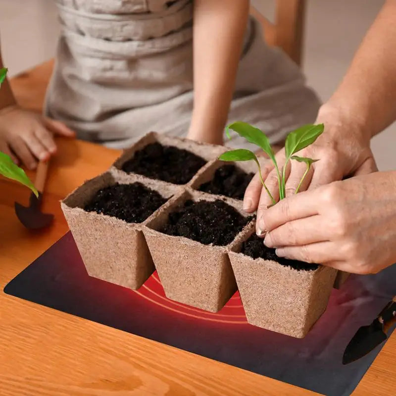 Plant Heat Mat PVC Leather Plant Warming Mat Indoor USB Warm Hydroponics Heating Pad For Indoor Plants Reptiles
