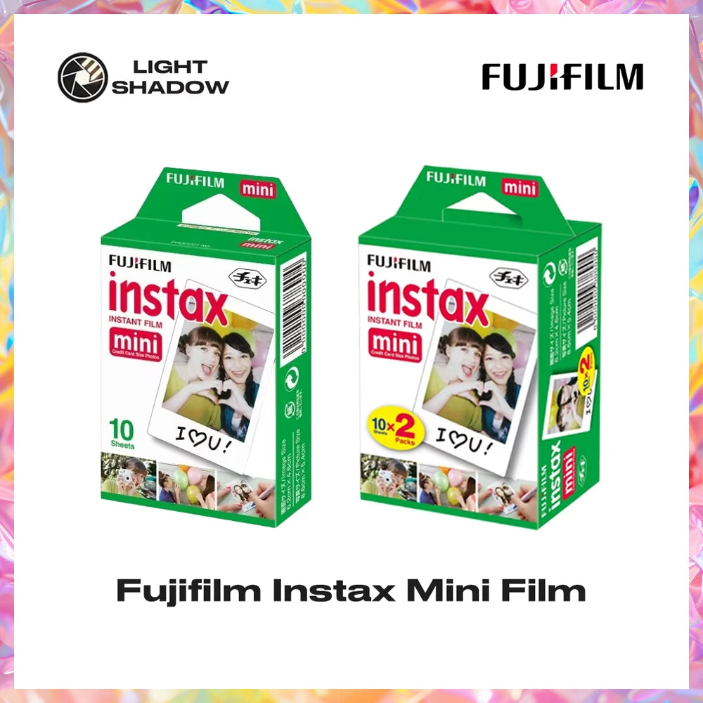Fujifilm Instax Mini Instant Film 10/20/30/40/50/60/70/80/100/200 Sheets For Instant Mini Camera mini11 12 9 90 White Edge Films