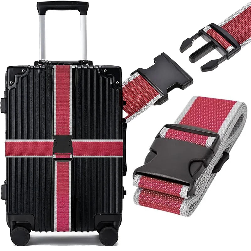 NEW Straight Shaped Luggage Straps for Suitcase,Luggage Belt with Adjustable Release Buckle Travel Accessory,Easily Identified
