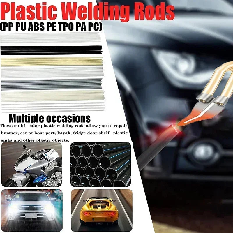 Upgraded 2 in 1 Plastic Welding Kit Hot Stapler Soldering Gun 6/4 Types Staples for Car Bumper Repair 200W Welder Machine Repair
