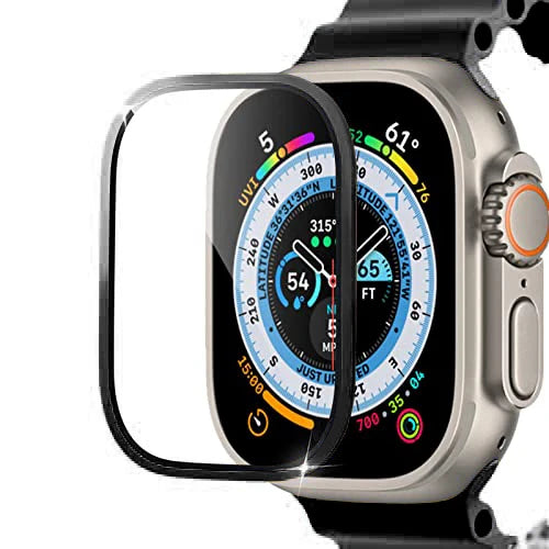 Screen Protector Glass for Apple Watch Ultra 2 49mm Metal Tempered Frame Film Anti-Scratch IWatch Series Ultra 49 mm Accessories