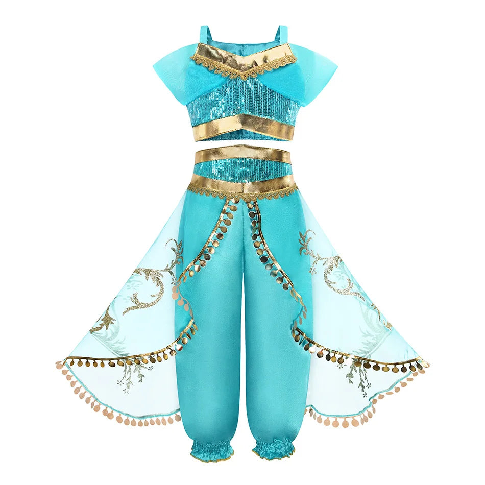 Princess Dress Collection Cinderella Snow White Aurora Rapunzel for Girls Halloween Birthday Cosplay Costume Kids 2-8Y Vestido