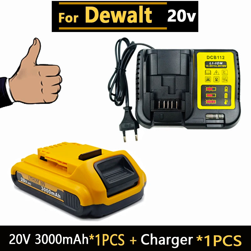 New High-Power for DEWALT 20V/60V Battery DCB200 DCB205 DCB206 * Power Tool 18V Battery 3AH 8AH 12AH 18AH Batteries DCD805