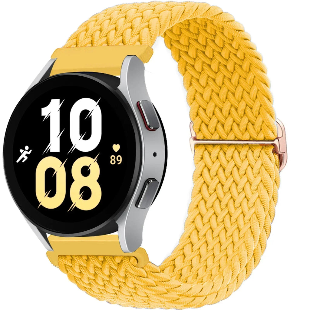 20 22mm Band For Samsung Galaxy Watch 7/6/5 pro/6 Classic/gear s3/active 2 Braided Solo loop bracelet for Huawei GT 2e 3 4 Strap
