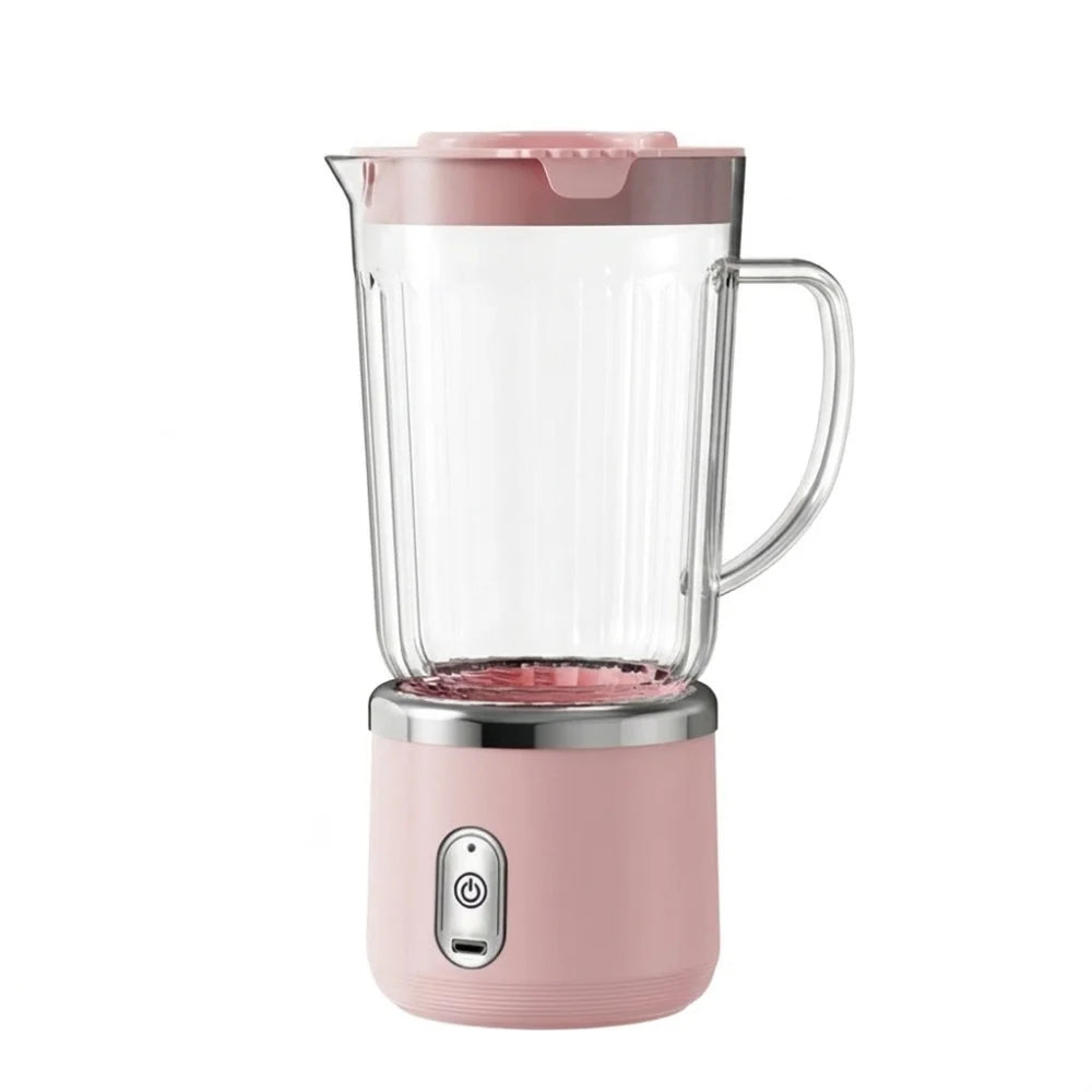 Double Cup Electric Juicer 700Ml Capacity Sharp Blades Portable Juicer Easy Disassemble Compact Size Smoothie Blender Gym Use