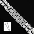 Strap Metal Chain Wristband For Garmin Forerunner 165 265 255 245 55 158 570 Vivoactive 5 6 Venu SQ 3 2
