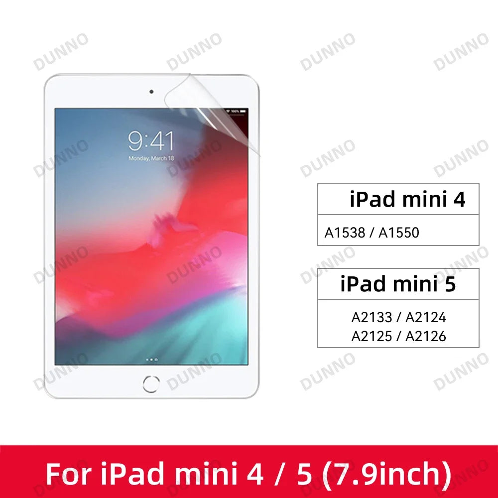 2pcs for iPad Air 2024 Pro 11/13 M4 Screen Protector Film  Paper Feel Matte PET Painting for iPad 7th 8th 9th 10th Generation