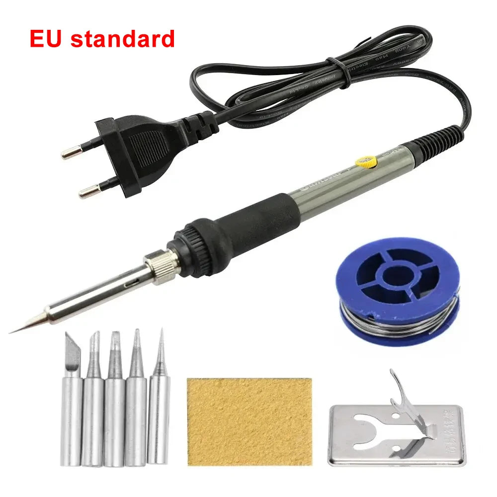 Adjustable Temperature Electric Soldering Iron 60W 220V or 110V  Electric Soldering Iron Welding Solder Repair Tool