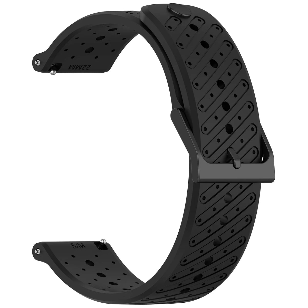 Durable Textured Silicone Strap with Ventilation Holes for Xiaomi 22MM Watches
