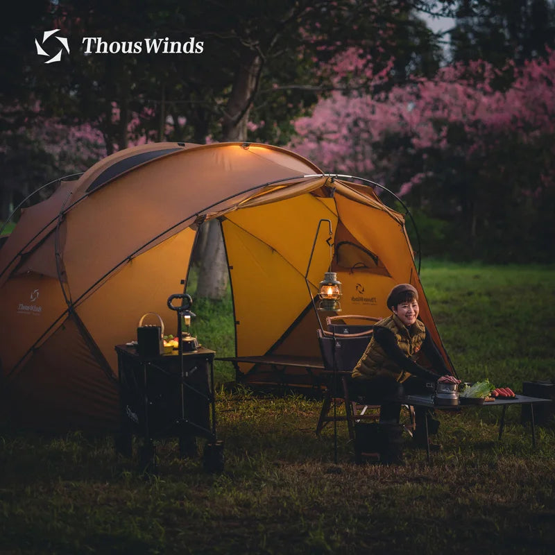 Thous Winds CNC Family Camping Tent Accessories Outdoor Camp Tent 20D Ripstop Nylon Both Side Silicon Lightweight Tents