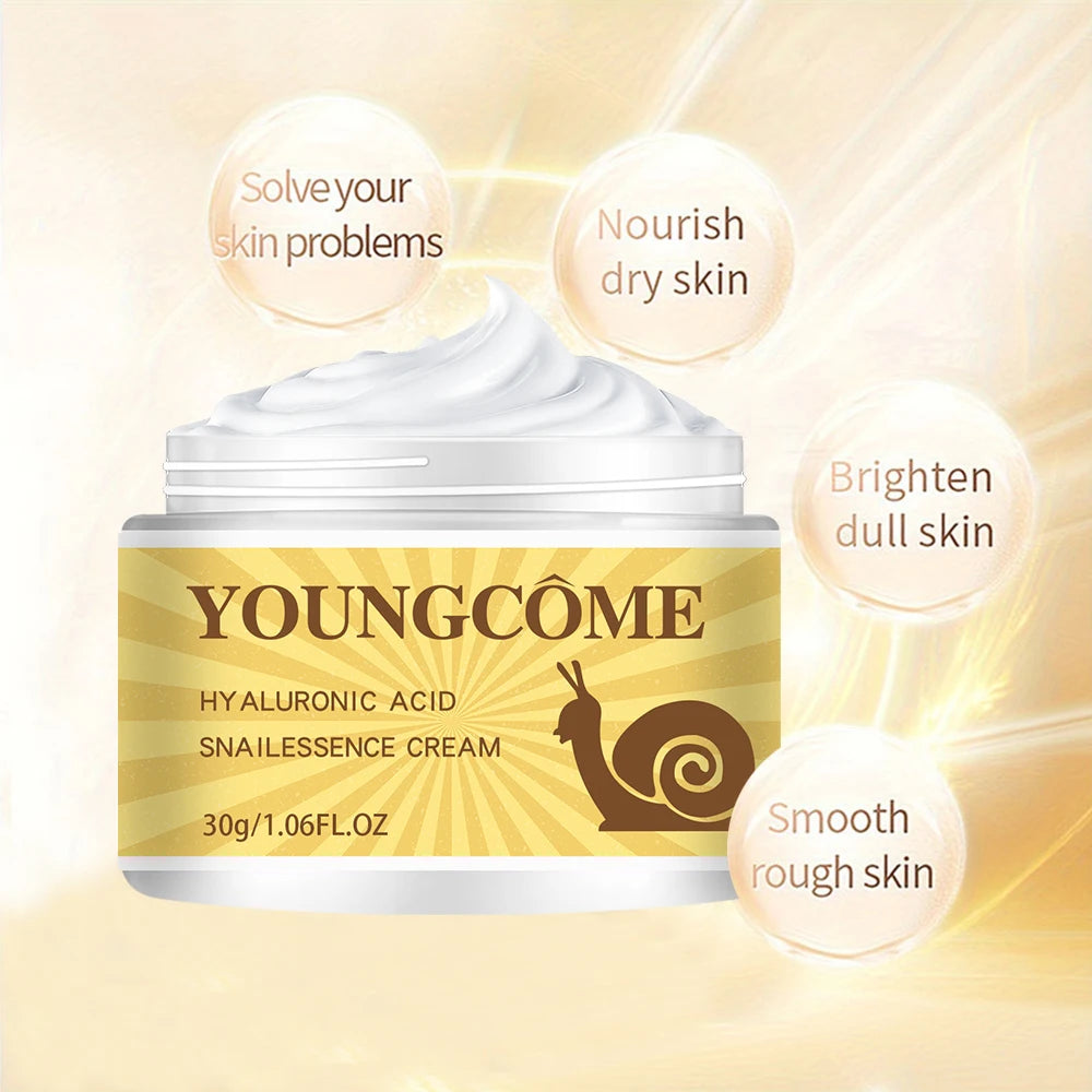 Snail Hyaluronic Acid  Essence Cream Deeply Nourishes Skin Improve Roughness Tighten Skin Repair Damaged Skin Smooth wrinkles