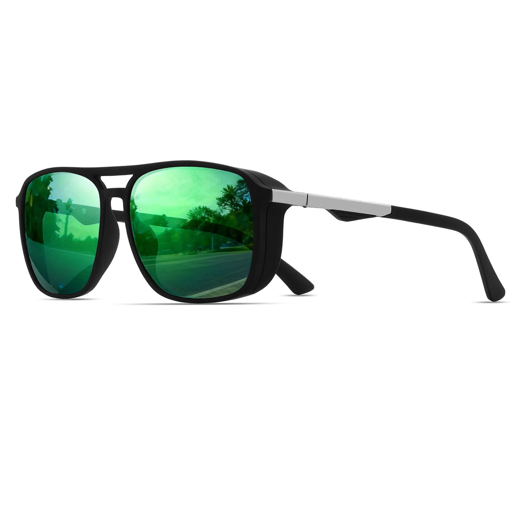 Classic Retro Square Frame Sports Goggles - Windproof & UV400 Protection, Unisex for Outdoor Adventures, Travel & Casual Wear