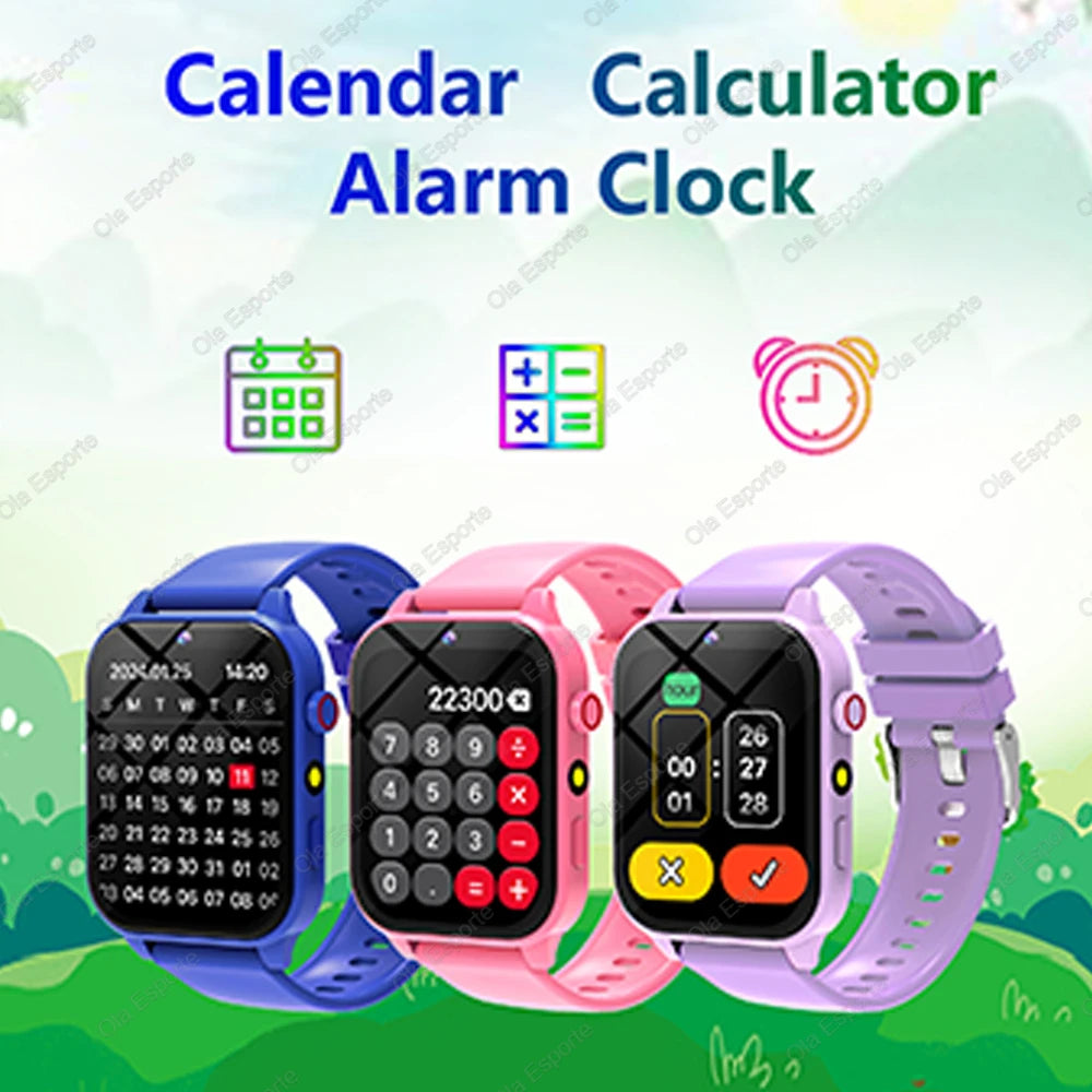 2026 New Smart Watch Kids 1.83 Inch Display 18 Games Sleep Monitor Camera Alarm Clock Children Kids Smartwatch Boys Girls Gifts