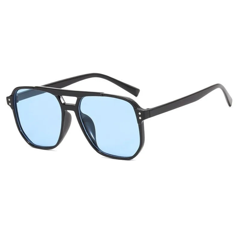 2026 New Trendy Women Sunglasses UV400 Sunshades Anti-Ultraviolet Unisex Eyeglasses Elegant Double Beam Pilot Lense8618