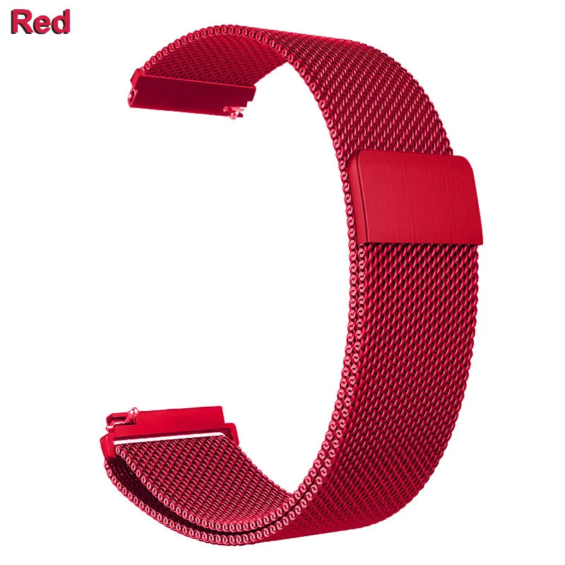 18mm 20mm 22mm Metal Strap For Garmin Vivoactive 3 4 4s 5 6 Band Watch Venu 2 2s 3s SQ Forerunner 645 Bracelet Milanese Loop