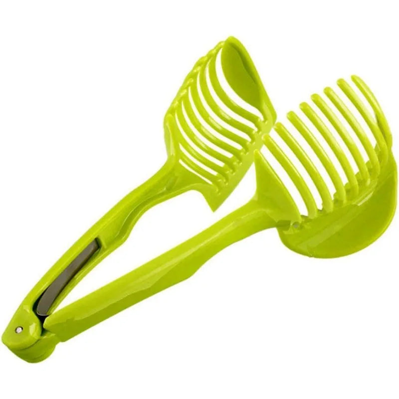 Multipurpose Handheld Vegetable & Fruit Cutter, Kitchen Food Assistant Tool, Useful Kitchen Gadgets, For Onions, Tomatoes, Avocados and Vegetables, Green