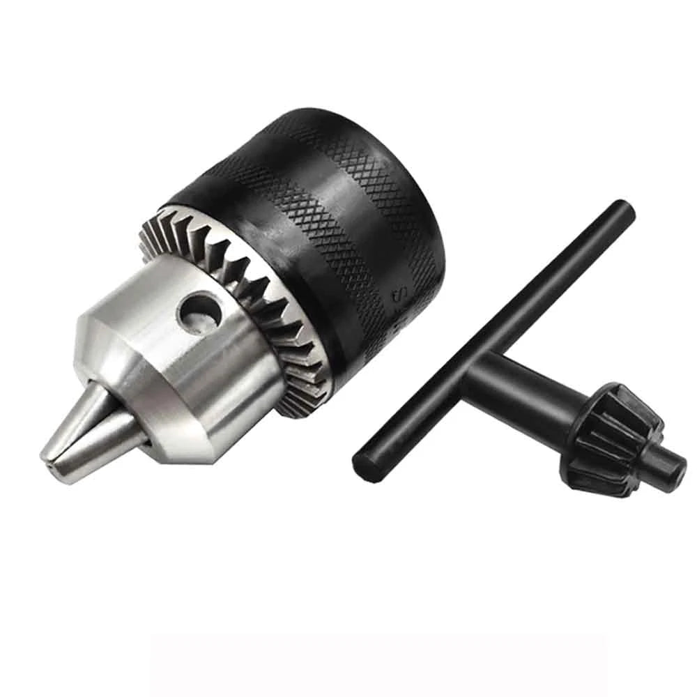 1.5-10mm Drill Chuck,3/8-24UNF Mount Impact Driver Bits Chuck Conversion Hex Shank/SDS-Plus Socket Square Adapter with Chuck Key
