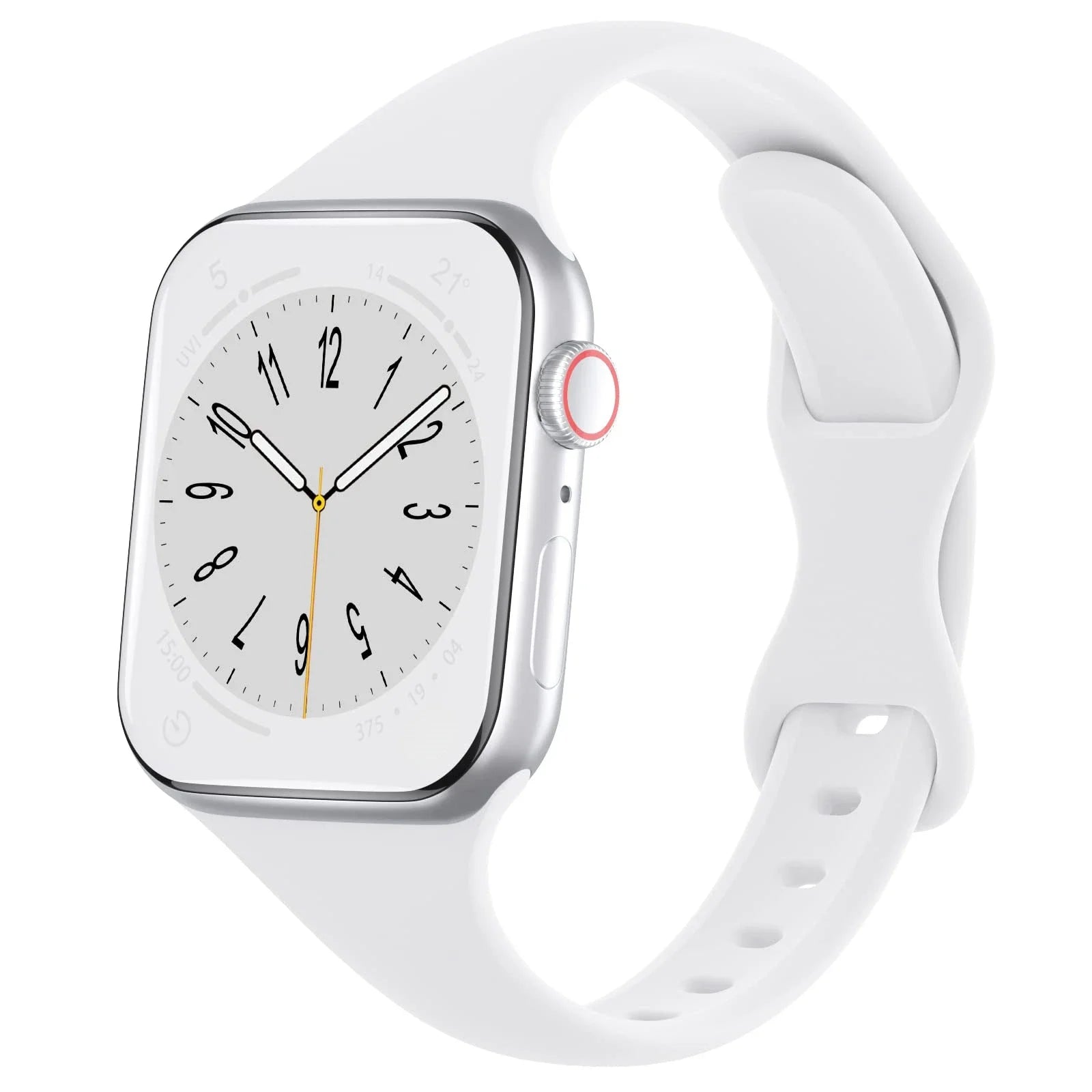 Silicone loop For Apple Watch Band 45mm 44mm 40mm 41mm 49mm Elastic Belt bracelet iWatch series ultra 5/4/3/SE/6/7/8 Strap