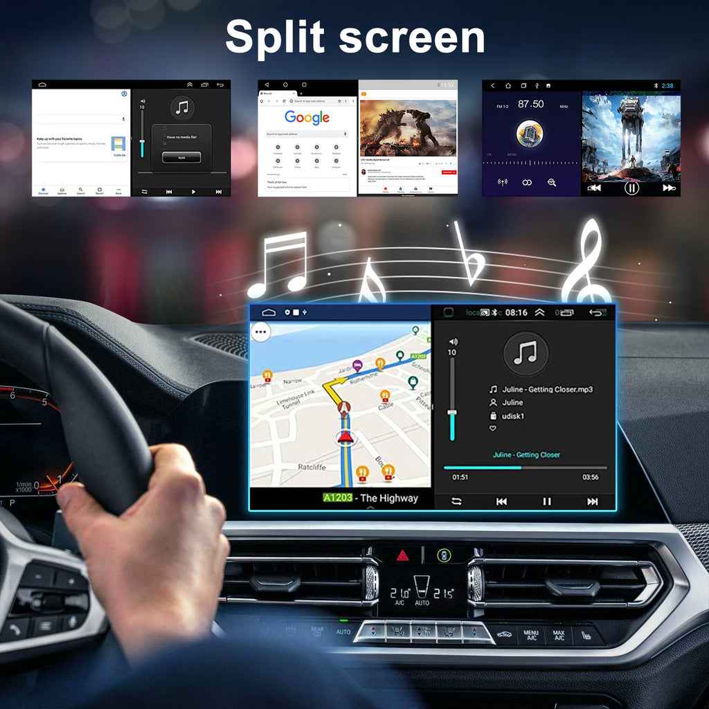 9In 4+64GB Car Stereo Radio For Toyota Tacoma 2005-2015 For Car Player Android15 Android Auto WiFi Bluetooth GPS Navi Head Unit