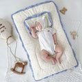 INS Winter Cartoon Print Beanie Velvet Mattress Maternity Room Mat Breathable and Comfortable Newborn Baby Sleeping with Pillow