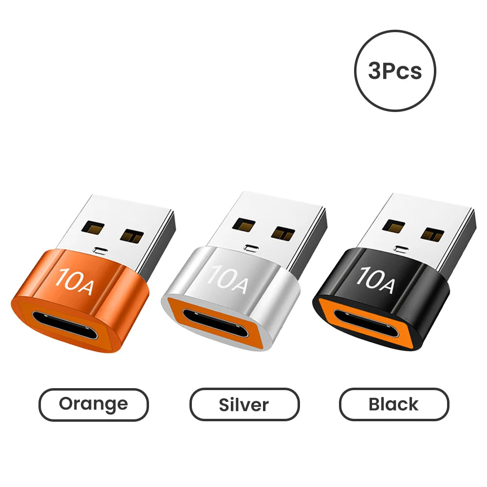 NNBILI 10A USB A To USB C OTG Adapter Type C to USB Converter USB 3.0 Adapter For Xiaomi 14 MacBook USB To Type C OTG Connector