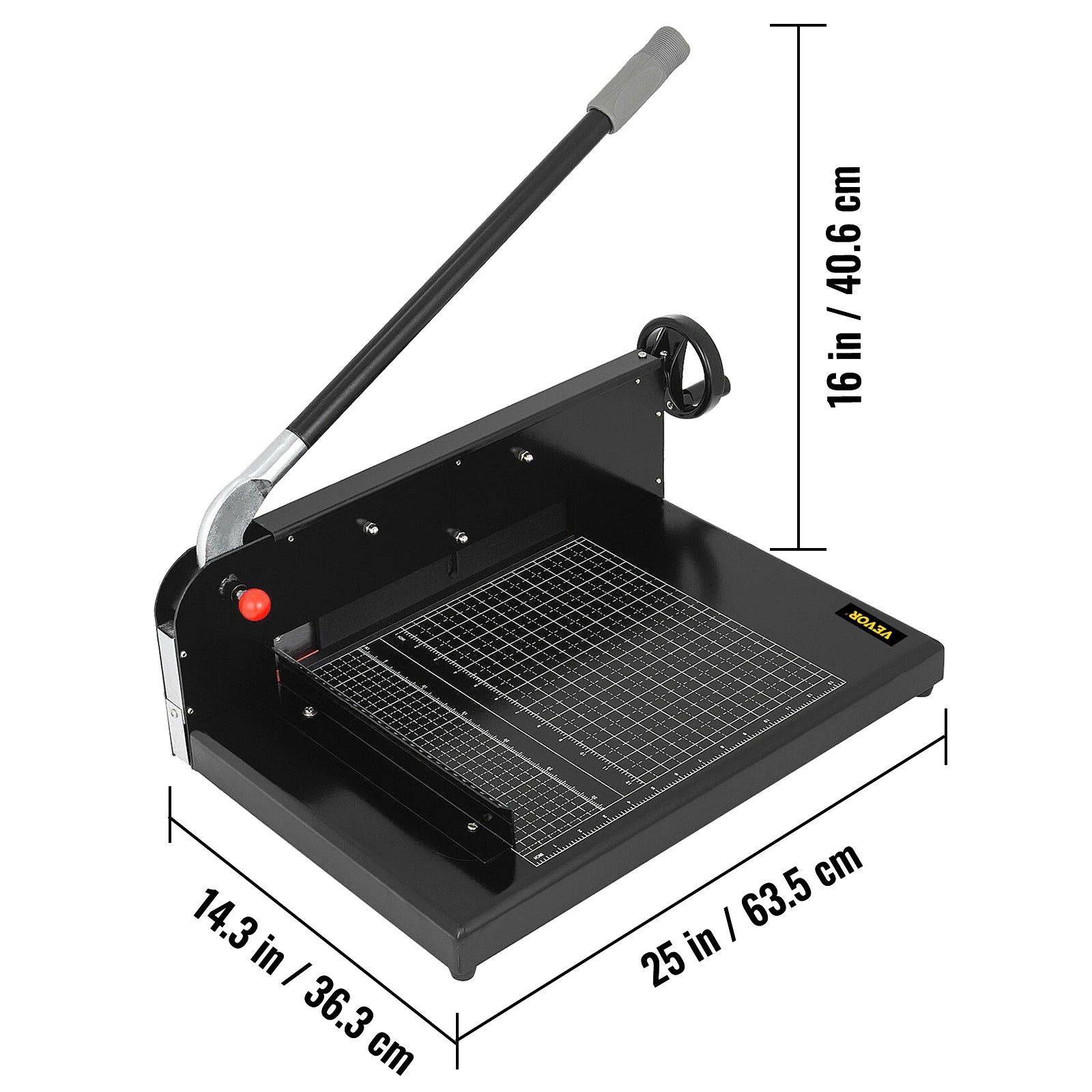 SucceBuy A4 12"Manual Paper Cutter Heavy Duty Guillotine Trimmer 300 Sheets Die Cutter Use for Home Office Laboratory Commercial