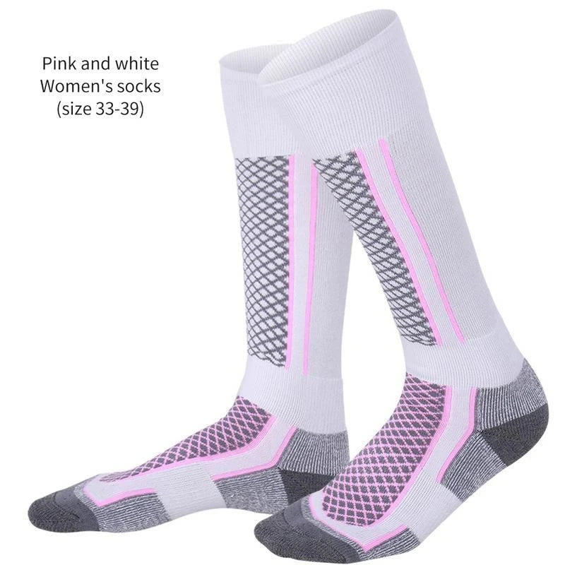 1 Pair Winter Warm Ski Stockings Thickening Hiking Socks for Women Men Anti-Cold Skiing Outdoor Sport Stockings Snow Accessories